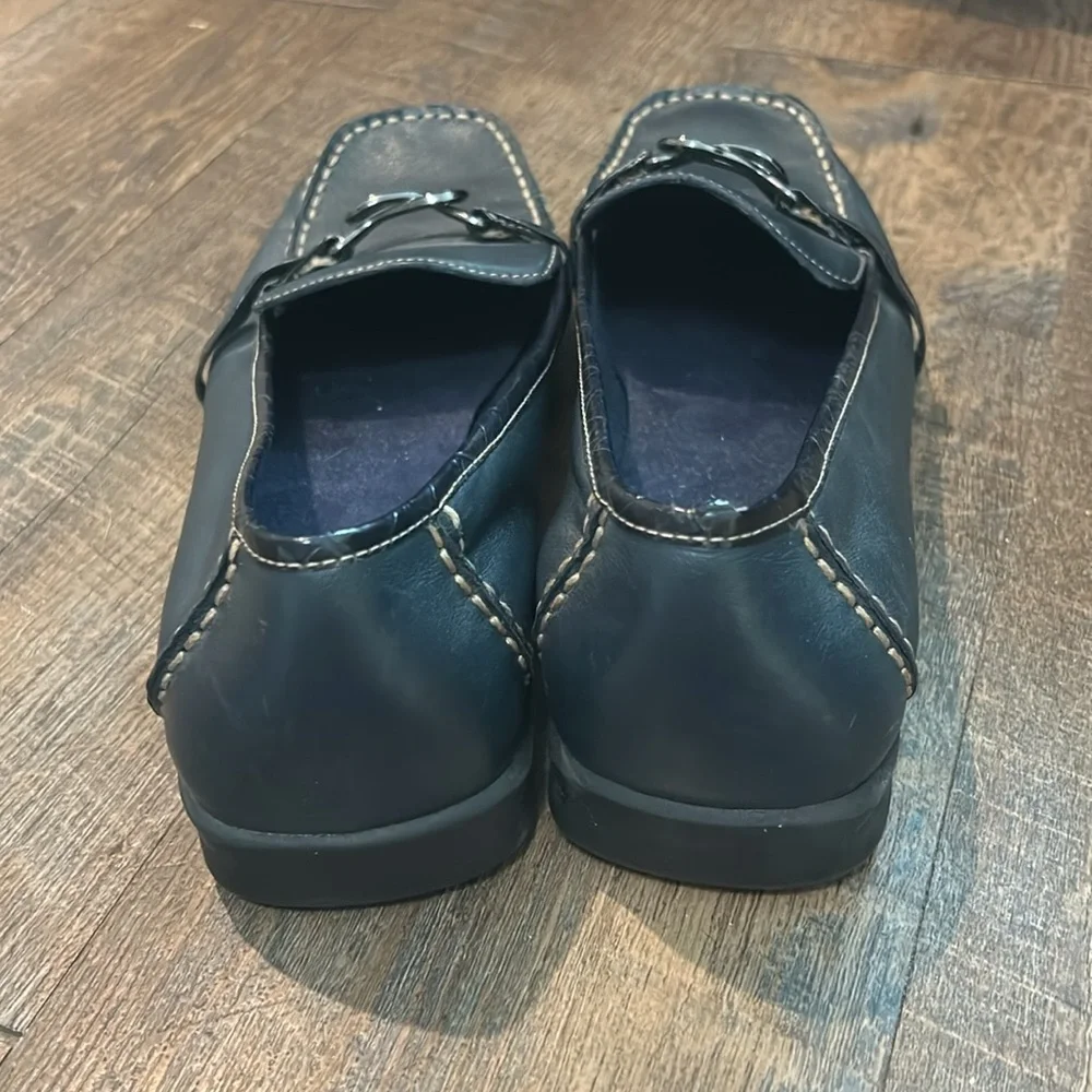 Aerosoles Women’s Navy Blue Square Toe Loafers, Buckle‎ Size 11
